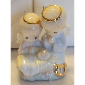 Vtg Enesco Precious Moments Nativity Holy Family Ornament 1997 Avon Gift Boxed